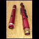 Purpleheart Flute with 6 keys, Silver and Black Chrome plated